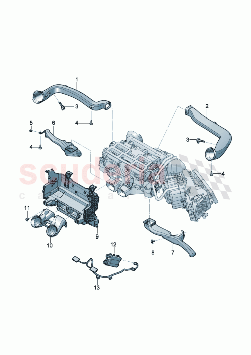Part Diagram for Bentley 3SD 858 019 A