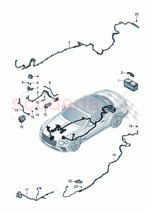 Part Diagram for Bentley 3SA972501