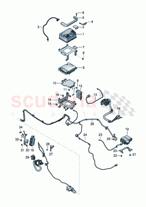 Part Diagram for Bentley 971907324B