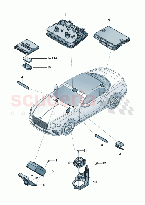 Part Diagram for Bentley 4K1035283C