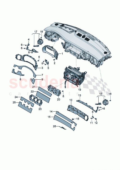 Part Diagram for Bentley 3SA867268
