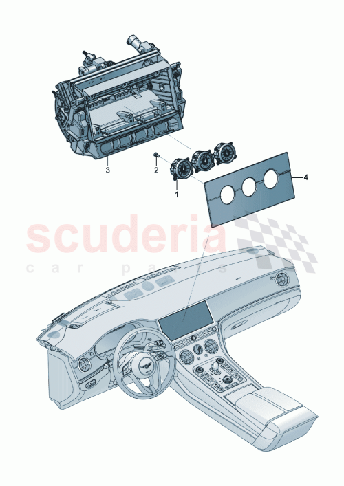 Part Diagram for Bentley 3SA919527C