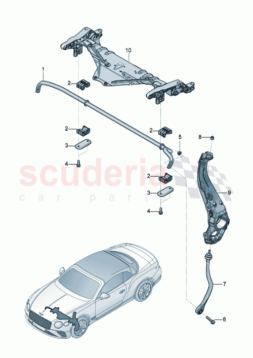 Part Diagram for Bentley 971411313K