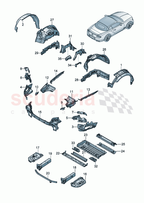 Part Diagram for Bentley 971814257