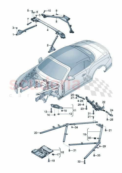 Part Diagram for Bentley 3SD804416A
