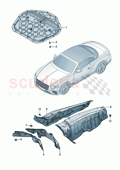 Part Diagram for Bentley 971863830D
