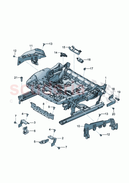 Part Diagram for Bentley 3SD881126