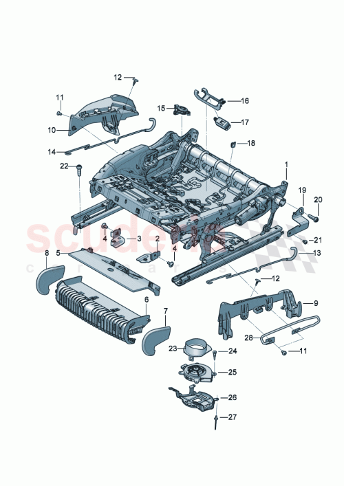 Part Diagram for Bentley 3SD882350B