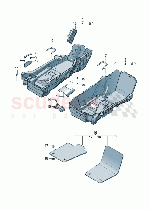 Part Diagram for Bentley 3SD 863 677 R