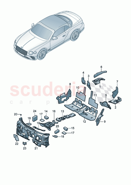 Part Diagram for Bentley 3SC863354