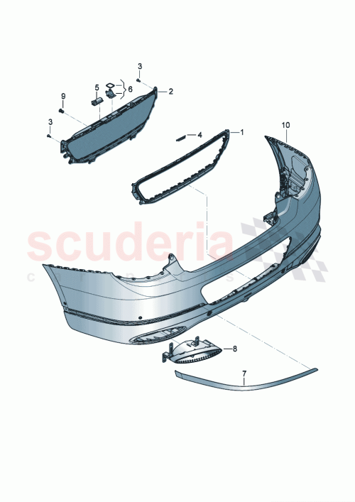 Part Diagram for Bentley 3SD 807 989