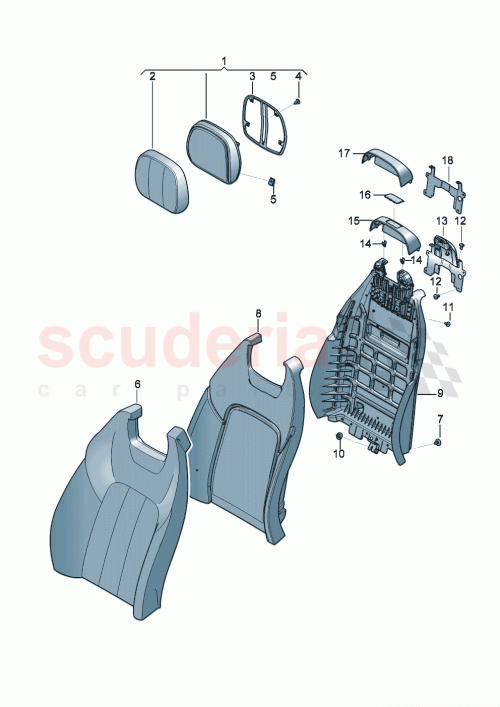 Part Diagram for Bentley 3SD885511J