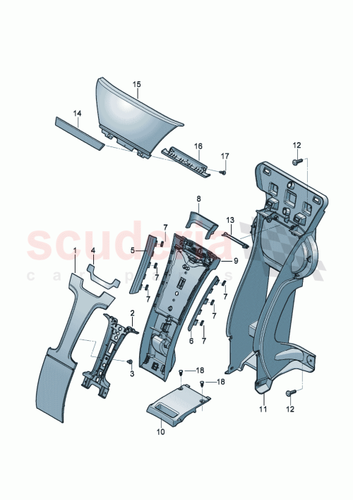 Part Diagram for Bentley 3SD885961F