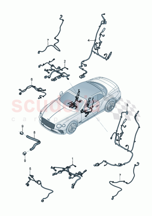 Part Diagram for Bentley 3SD 971 820