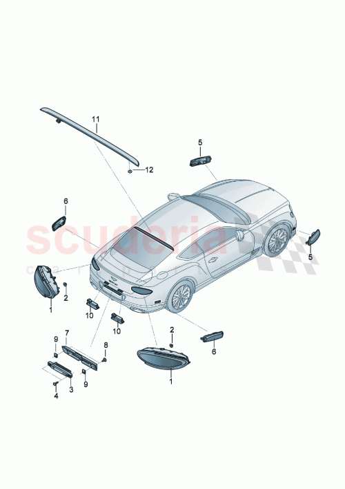 Part Diagram for Bentley 3SD945087D