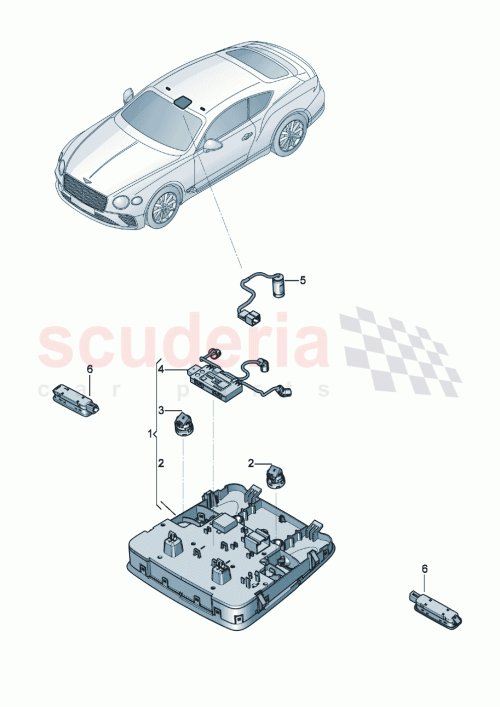Part Diagram for Bentley 3SD959551G