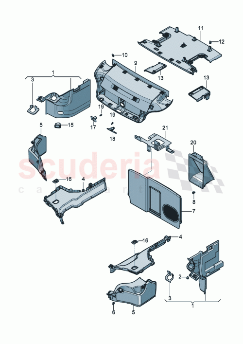 Part Diagram for Bentley 3SD867714AE