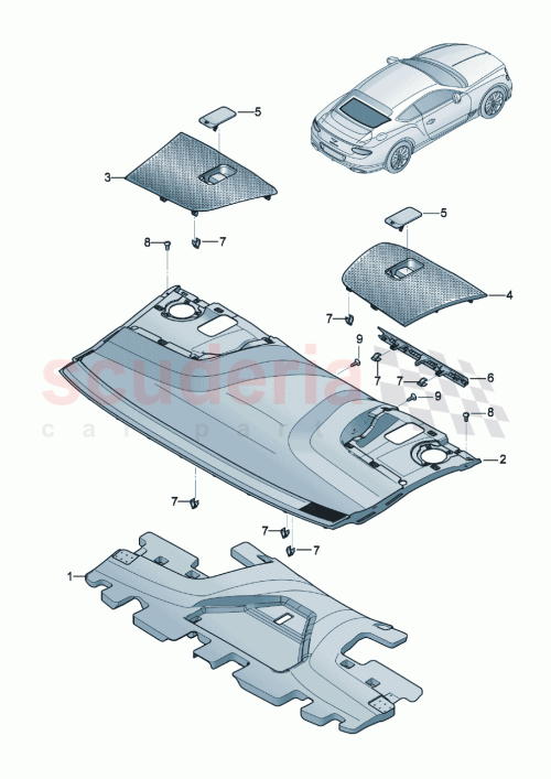 Part Diagram for Bentley 3SD863401J