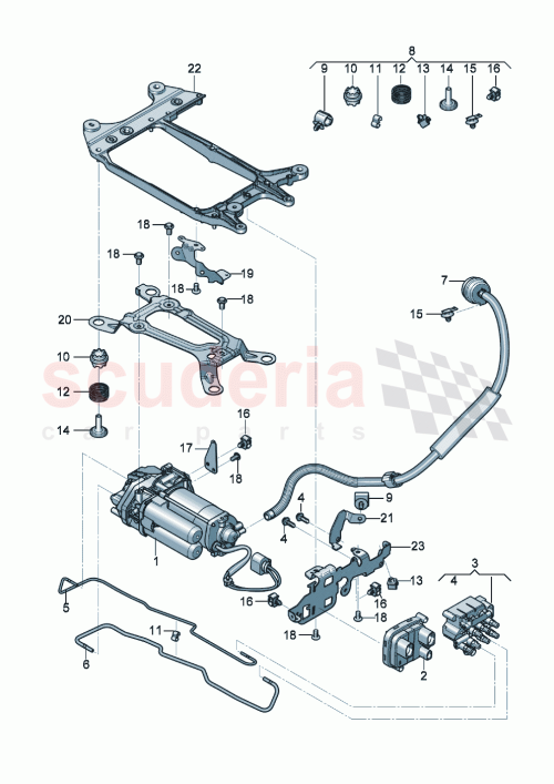 Part Diagram for Bentley 3SA698030