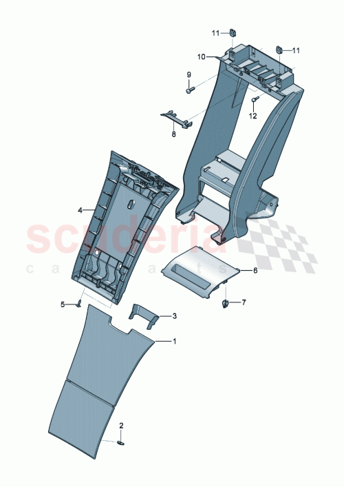 Part Diagram for Bentley 3SD885961B