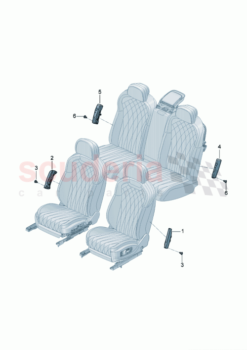 Part Diagram for Bentley 3SE880442E