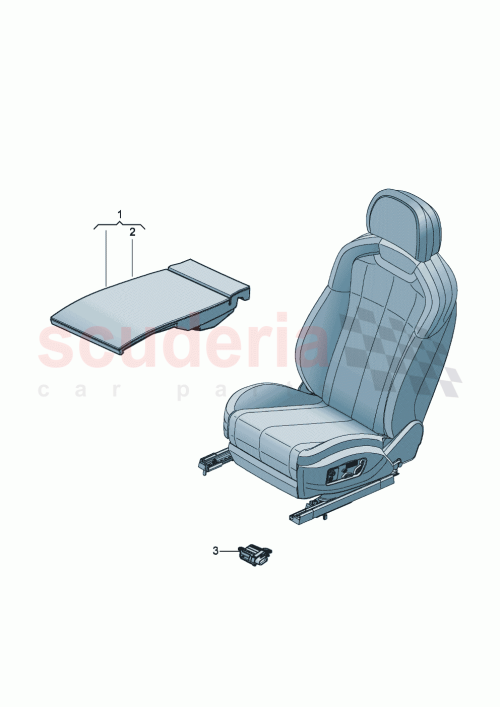 Part Diagram for Bentley 3SE959415A