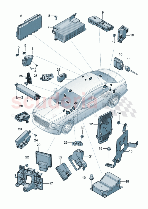 Part Diagram for Bentley 971965527