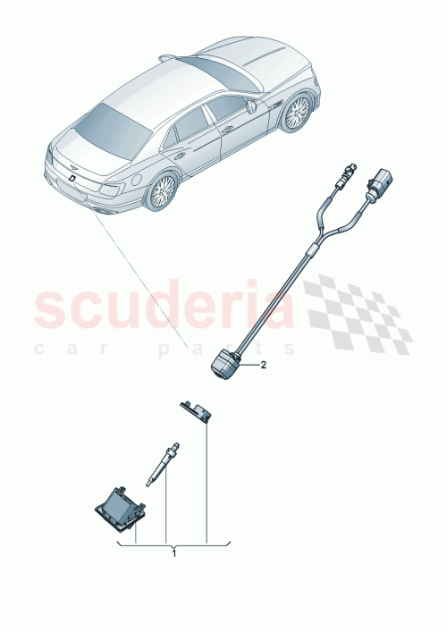 Part Diagram for Bentley 3SE807045F