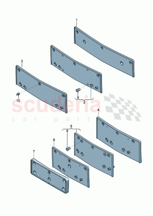 Part Diagram for Bentley 3SE 807 287 AR