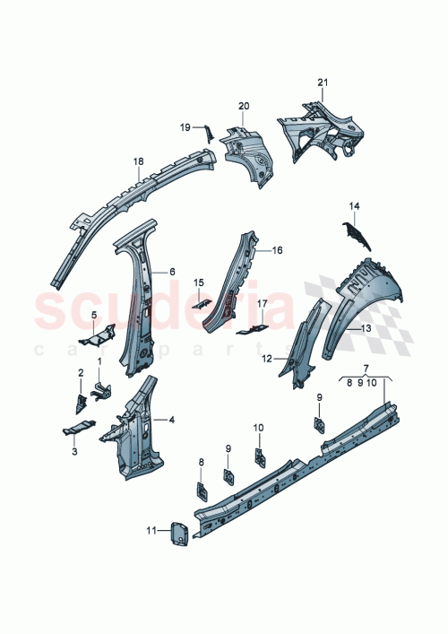 Part Diagram for Bentley 3SE 809 627