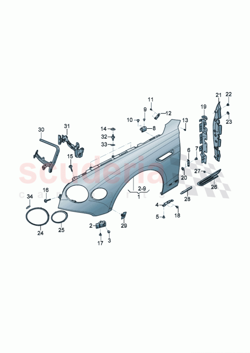 Part Diagram for Bentley 3SE821449A