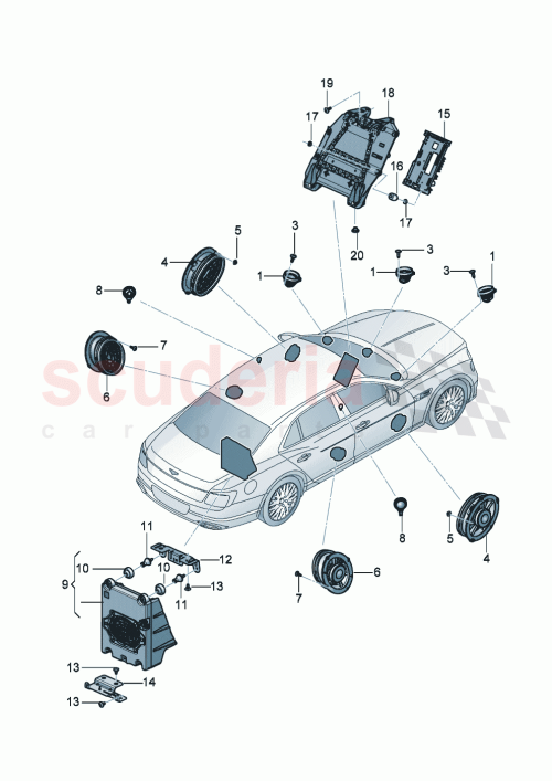 Part Diagram for Bentley 3SE035621B