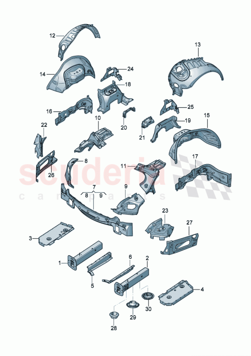 Part Diagram for Bentley 3SE 802 631 D