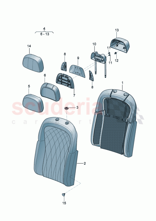 Part Diagram for Bentley 3SE885633C