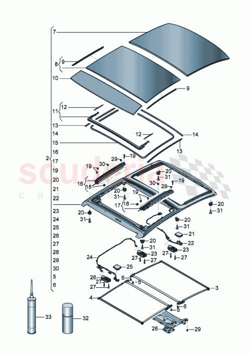 Part Diagram for Bentley 3SE877975