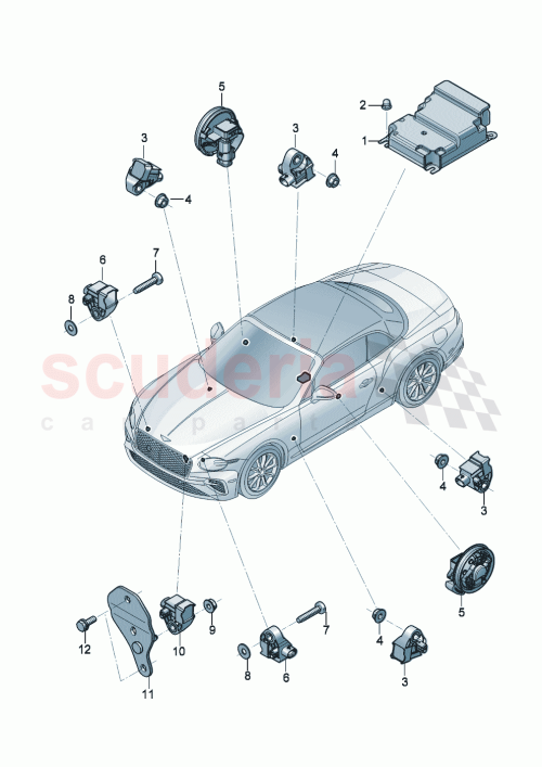 Part Diagram for Bentley 992959655G