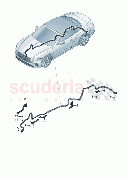 Part Diagram for Bentley 3SD971015C