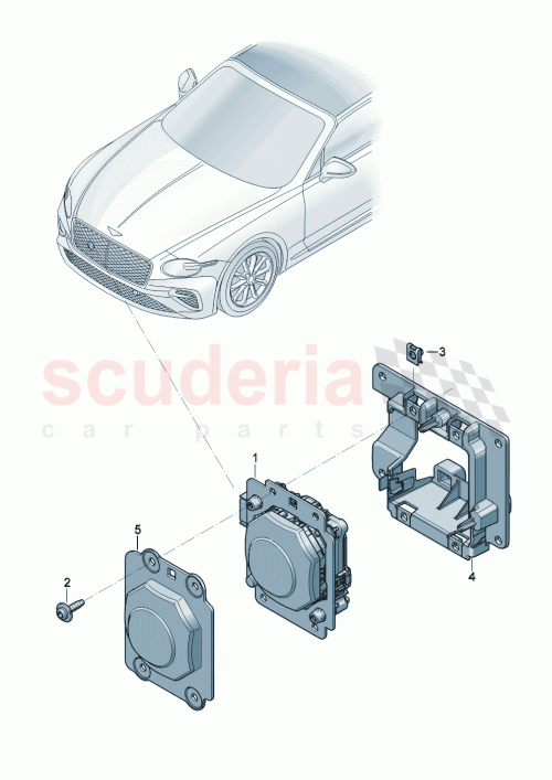 Part Diagram for Bentley 3SA 805 795 A
