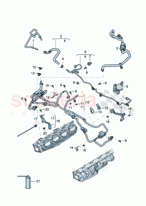 Part Diagram for Bentley 8Z0971850B