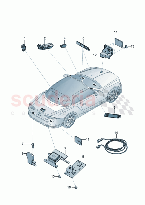 Part Diagram for Bentley 3SA035534A