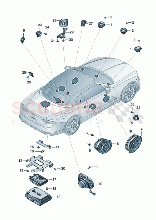 Part Diagram for Bentley 36A 035 709 A