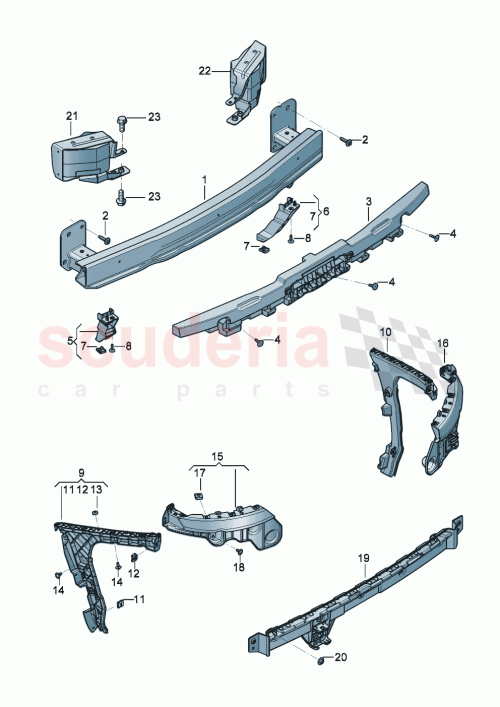 Part Diagram for Bentley 3SD807290A