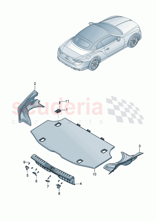 Part Diagram for Bentley 3SD864853