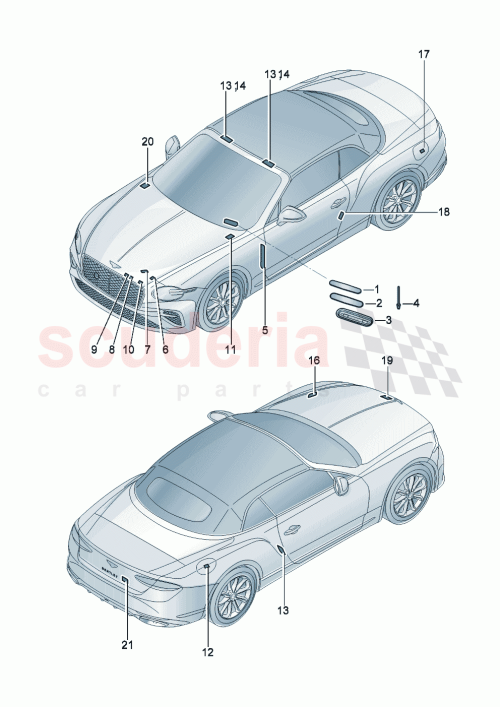 Part Diagram for Bentley 1EA010560