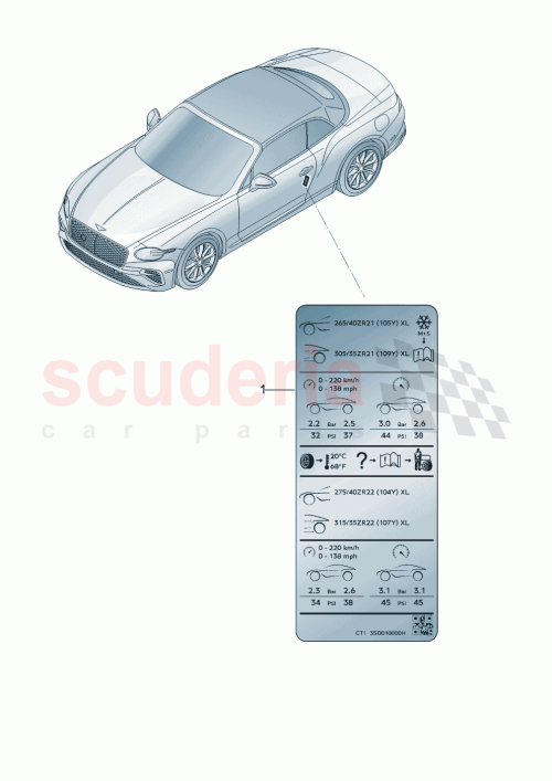 Part Diagram for Bentley 3SD010000MB
