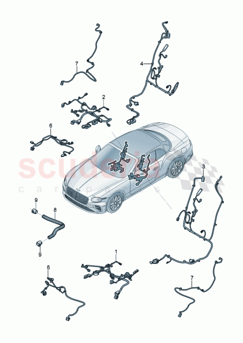 Part Diagram for Bentley 3SC971079C