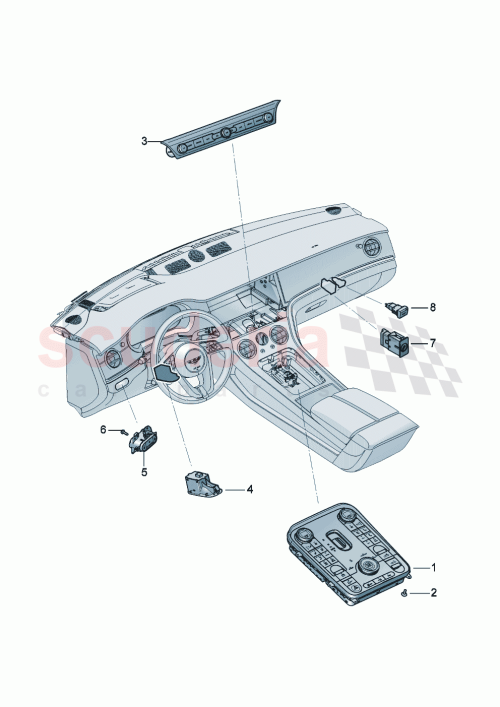 Part Diagram for Bentley 3SD959672CJ
