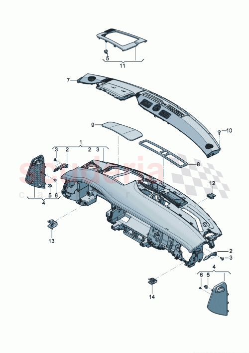 Part Diagram for Bentley 3SC857243AA