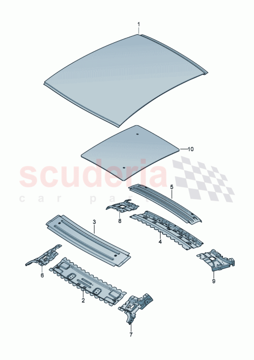 Part Diagram for Bentley 3SD867807
