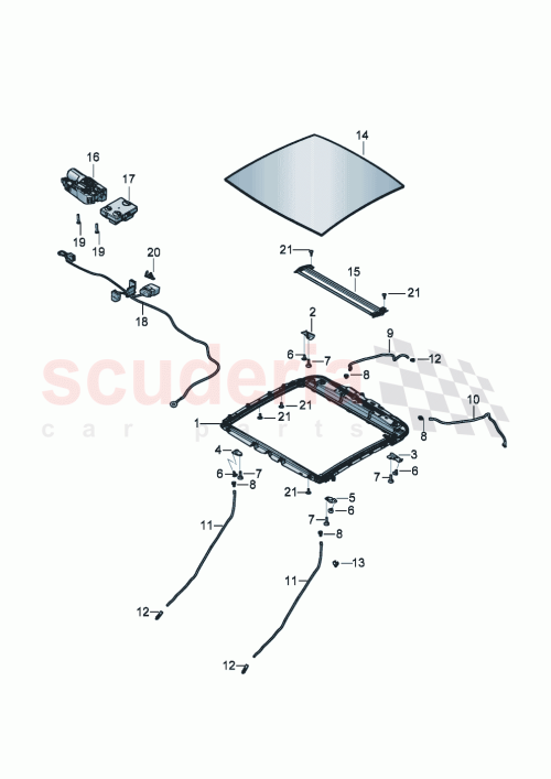 Part Diagram for Bentley 3SD 817 179 B